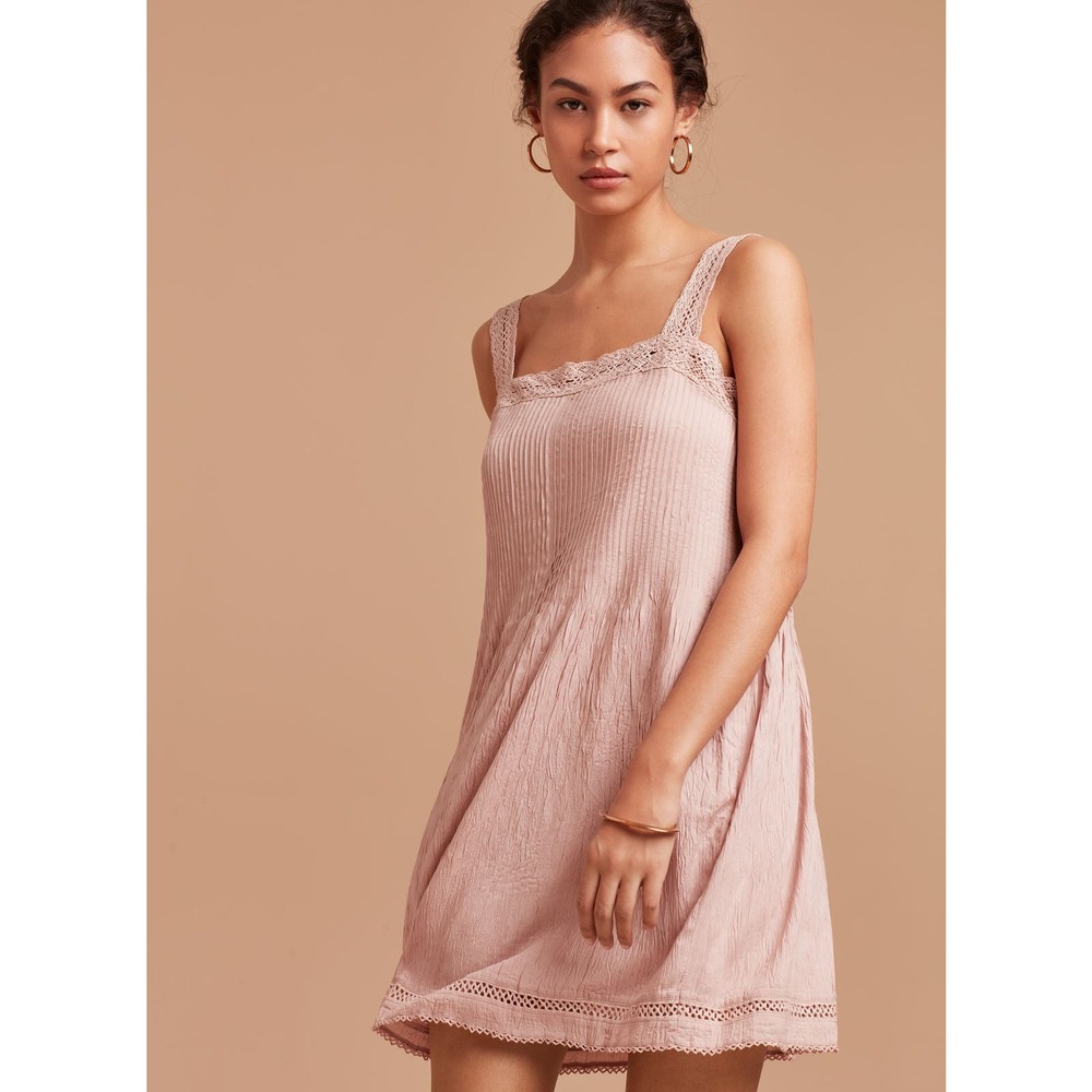 Aritzia Wilfred Leone Dress Camille Light Pink XS
